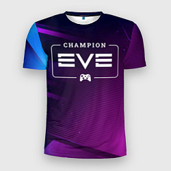 Футболка спортивная мужская EVE gaming champion: рамка с лого и джойстиком на, цвет: 3D-принт