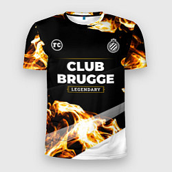 Футболка спортивная мужская Club Brugge legendary sport fire, цвет: 3D-принт