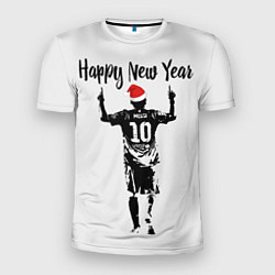 Футболка спортивная мужская Лионель Месси - happy new year, цвет: 3D-принт