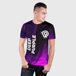 Футболка спортивная мужская Deep Purple violet plasma, цвет: 3D-принт — фото 2