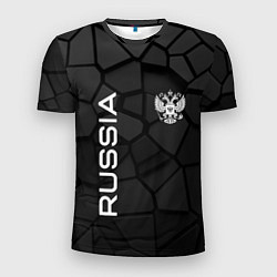 Мужская спорт-футболка Черная броня Россия