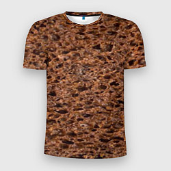 Мужская спорт-футболка Мякиш черного хлеба