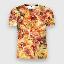 Мужская спорт-футболка Вкусная пицца