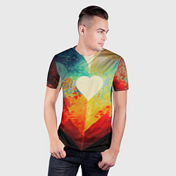 Футболка спортивная мужская Your heart, цвет: 3D-принт — фото 2