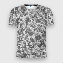 Футболка спортивная мужская Nirvana style light, цвет: 3D-принт