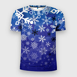 Мужская спорт-футболка Сказочный снегопад