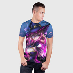 Футболка спортивная мужская Genshin Impact Лиза, цвет: 3D-принт — фото 2