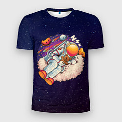 Футболка спортивная мужская Космонавт спит, цвет: 3D-принт