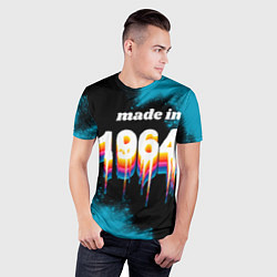 Футболка спортивная мужская Made in 1964: liquid art, цвет: 3D-принт — фото 2