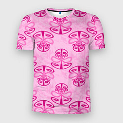 Футболка спортивная мужская Розовый орнамент, цвет: 3D-принт