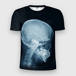 Футболка спортивная мужская Рентген головы, цвет: 3D-принт