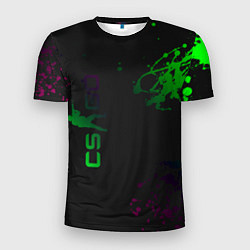 Футболка спортивная мужская CS GO Splashes, цвет: 3D-принт