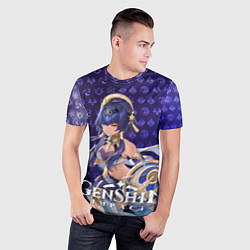 Футболка спортивная мужская Кандакия элементали, цвет: 3D-принт — фото 2
