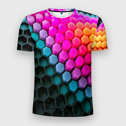 Футболка спортивная мужская Шейповые грани, цвет: 3D-принт