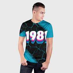 Футболка спортивная мужская Made in 1981: vintage art, цвет: 3D-принт — фото 2