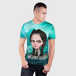 Футболка спортивная мужская Семейка Аддамс фан-арт, цвет: 3D-принт — фото 2