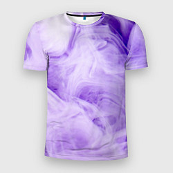 Футболка спортивная мужская Абстрактный фиолетовый облачный дым, цвет: 3D-принт
