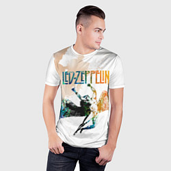 Футболка спортивная мужская Led Zeppelin rock, цвет: 3D-принт — фото 2