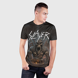 Футболка спортивная мужская Slayer rock monster, цвет: 3D-принт — фото 2