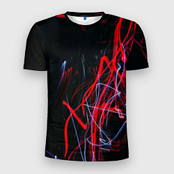 Футболка спортивная мужская Дым искры цветные, цвет: 3D-принт