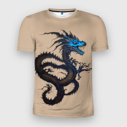 Футболка спортивная мужская Irezumi - японский дракон, цвет: 3D-принт