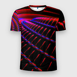 Футболка спортивная мужская Geometry neon texture, цвет: 3D-принт
