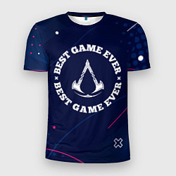Футболка спортивная мужская Символ Assassins Creed и надпись best game ever, цвет: 3D-принт