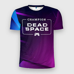 Футболка спортивная мужская Dead Space gaming champion: рамка с лого и джойсти, цвет: 3D-принт