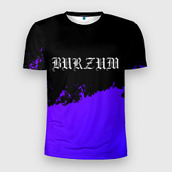 Мужская спорт-футболка Burzum purple grunge