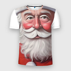 Футболка спортивная мужская Улыбка Деда Мороза, цвет: 3D-принт