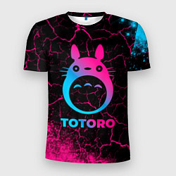 Футболка спортивная мужская Totoro - neon gradient, цвет: 3D-принт