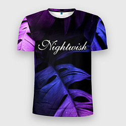 Футболка спортивная мужская Nightwish neon monstera, цвет: 3D-принт