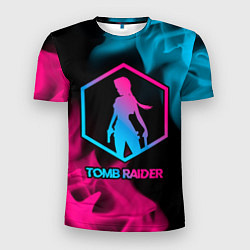 Футболка спортивная мужская Tomb Raider - neon gradient, цвет: 3D-принт