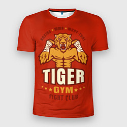 Футболка спортивная мужская Tiger - боец, цвет: 3D-принт