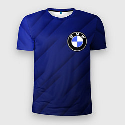 Футболка спортивная мужская BMW градиент, цвет: 3D-принт