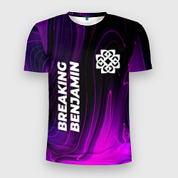 Футболка спортивная мужская Breaking Benjamin violet plasma, цвет: 3D-принт