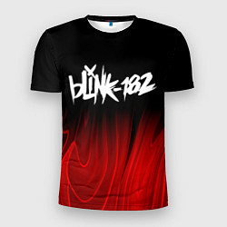 Футболка спортивная мужская Blink 182 red plasma, цвет: 3D-принт