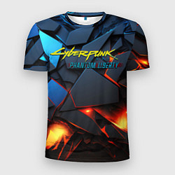 Футболка спортивная мужская Cyberpunk 2077 phantom logo, цвет: 3D-принт
