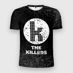Футболка спортивная мужская The Killers с потертостями на темном фоне, цвет: 3D-принт