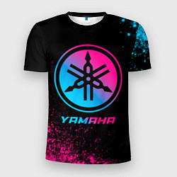 Футболка спортивная мужская Yamaha - neon gradient, цвет: 3D-принт