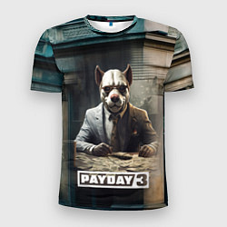 Футболка спортивная мужская Payday 3 dog, цвет: 3D-принт