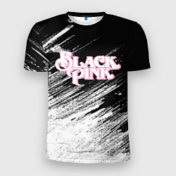 Футболка спортивная мужская Blackpink - черно-белый, цвет: 3D-принт