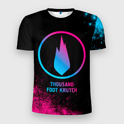 Футболка спортивная мужская Thousand Foot Krutch - neon gradient, цвет: 3D-принт