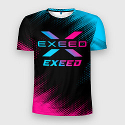 Футболка спортивная мужская Exeed - neon gradient, цвет: 3D-принт