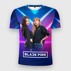 Футболка спортивная мужская Blackpink neon, цвет: 3D-принт