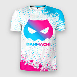 Футболка спортивная мужская DanMachi neon gradient style, цвет: 3D-принт