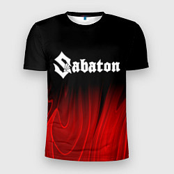 Мужская спорт-футболка Sabaton red plasma