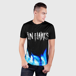 Футболка спортивная мужская In Flames blue fire, цвет: 3D-принт — фото 2