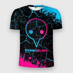 Футболка спортивная мужская Evangelion - neon gradient, цвет: 3D-принт
