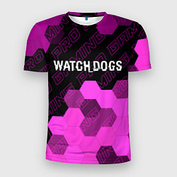 Футболка спортивная мужская Watch Dogs pro gaming: символ сверху, цвет: 3D-принт